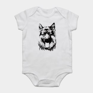 German Shepherd Dog GSD Baby Bodysuit